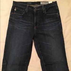 AG Jeans The Isabelle High Rise Straight Crop Jean / 5 Years Entropy / Size 29